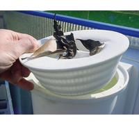 Gre 40045 - Filtres pour le panier du skimmer. Compatibles avec tous les paniers ayant un diamètre de 24 cm. 10 unités par boîte.