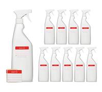 10 flacons pulvérisateurs de 750 ml en HDPE, flacons pulvérisateurs avec pistolet, pulvérisateurs vides avec buse réglable (jet/spray), par exemple pour les plantes/fleurs, le nettoyage, l'atelier