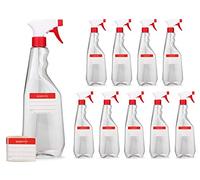 10 flacons pulvérisateurs de 750 ml en PET, flacons pulvérisateurs avec pistolet, pulvérisateurs vides avec buse réglable (jet / spray), par exemple pour les plantes / fleurs, le nettoyage, l'atelier