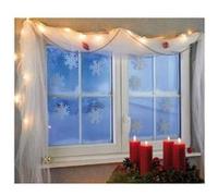 10 ''Flocons de Neige'' phosphorescents autoadhésifs Blanc G