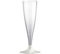 Fêter et recevoir Générique - 10 FLÛTES À Champagne Easy 14CL Blanc PERLÉ