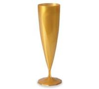 Generic - 10 FLÛTES À Champagne RÉUTILISABLES 13.5CL Or