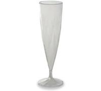 10 flûtes réutilisables 13.5cl transparent - aluplast fl 13 cristal Transparent G