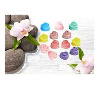 10 Fondants Parfumés en Cire de Soja Forme Coeurs pour Brûleur de Parfums - Parfums Mélangés