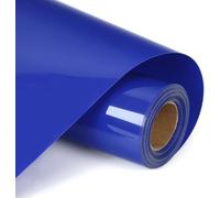 10 Ft Rouleau Vinyle Thermocollant bleu roi pour Cricut Maker, Silhouette Cameo - 30,5 x 300cm Flex Thermocollant pour vêtements, bonnets, pantalons, autres tissus, Facile à Couper et à Désherber