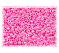 10 g TOHO Round Seed Beads Rocailles, size 11/0, Ceylon Hot Pink (# 910), Japan, Glass