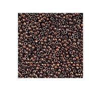 10 g TOHO Round Seed Beads Rocailles, size 11/0, Dark Bronze (# 222), Japan, Glass