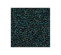 10 g TOHO Round Seed Beads Rocailles, size 11/0, Higher Metallic June Bug (# 506), Japan, Glass