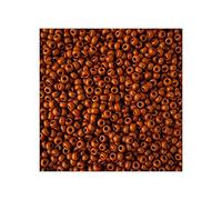 10 g TOHO Round Seed Beads Rocailles, size 11/0, Opaque Terra Cotta (# 46L), Japan, Glass