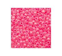 10 g TOHO Round Seed Beads Rocailles, size 8/0, Ceylon Hot Pink (# 910), Japan, Glass