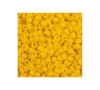 10 g TOHO Round Seed Beads Rocailles, size 8/0, Opaque Sunshine (# 42B), Japan, Glass