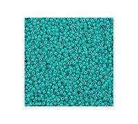 10 g TOHO Round Seed Beads Rocailles, size 8/0, Opaque Turquoise (# 55), Japan, Glass