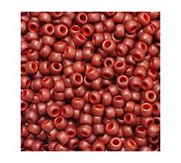 10 g TOHO Round Seed Beads Rocailles, size 8/0, Semi Glazed Dark Red (# 2609F), Japan, Glass
