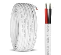 10 Gauge Marine Wire,30ft 10 AWG Duplex Marine Grade Wire Tinned Copper Oxygen-Free Insulated Red& Black Marine Electrical Wire for Boat/Marine/Automotive/RV/Camper/Trailer