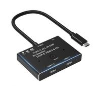10 Gbps 8K Type C Deux interrupteurs pour changement rapide de la source de signal du jeu et des présentations Vitesse rapide Type C Commutateur