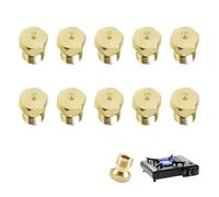 10 Gicleur Gaz Bouteille, Injecteur Gaz de Ville, Gicleur Cuisinière Butane pour Conversion Cuisinière Plaque de Cuisson Gazinière de Ville, Injecteurs en Laiton, 2×0.5mm+4×0.7mm+2×0.87mm+2×1.02mm