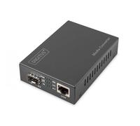 DIGITUS Convertisseur de média - SFP+ Port - 10 Gbit Ethernet - RJ45 / SFP+ - 10GBase-T to 10GBase-R - Noir