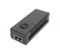 10 Gigabit Ethernet PoE+ Injector, 802.3at Power Pins:3/6(+), 1/2(-), 30W