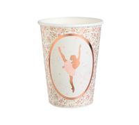 10 Gobelets Carton Ballerine 7,8 x 9,7 cm