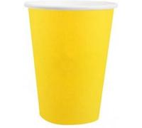 10 gobelets carton bio 25cl jaune - chalayer 000741000000002 Jaune G