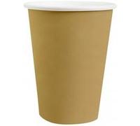 10 gobelets carton bio 25cl or - chalayer 000741000000003 Jaune G