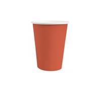 Santex - 10 GOBELETS Carton Bio 25CL Rouge Brique