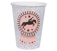 SANTEX 10 Gobelets carton équitation 7,8 x 9,7 cm