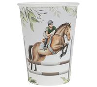 10 Gobelets carton Hippique - Equitation 27 cl
