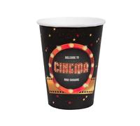 10 Gobelets Carton Hollywood 7,8 x 9,7 cm - Multicolore - Taille Unique