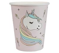 10 Gobelets Carton Licorne 7,8 x 9,7 cm - Multicolore - Taille Unique