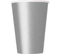 10 Gobelets en carton argent Taille Unique argent G