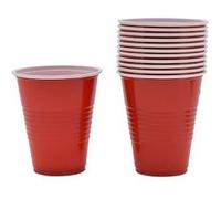 10 gobelets réutilisables américain 45cl rouge - générique 10287 Rouge G