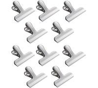10 grands clips de fermeture en métal | Clips pour sachets de 76mm | Agrafes pour lettres en acier inoxydable - forte force de ressort | Agrafes de fermeture pour sachets alimentaires | Pinces métalli