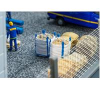 Kit de montage Big Bags - Faller - 10 pièces - Conception adaptée aux modèles - Affichage de matériaux de chantier
