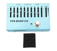 10 groupe Eq pédale 10 groupe Equalzer pédale professionnel professionnel de guitare à bloc de basse pédale avec un vrai pontage en aluminium en alliage dc9v puissance pour la