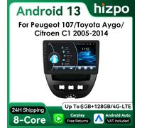 10 " Hizpo Android13 autoradio pour Peugeot 107 Toyota Aygo citroën C1 2005 - 2014 CarPlay Android Auto UI8581 système Intelligent W5 (8Core 4G 64G)
