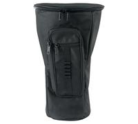 Sacoche à dos XDrum Djembe Pro (sac à dos pour djembés jusqu'à 25 cm de diamètre et 50 cm de hauteur, rembourrage épais, bretelles réglables et ceinture de hanche) noir