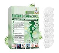 10 in 1 Patch Berberine Perte de Poids, 7 Pièces Naturel Moringa Patch Minceur, Moringa Patches Minceur Ventre pour Femmes Hommes, Lumière Patches Berberine Perte de Poids, pour Toutes Morphologies