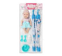 10-Inch Doll with Toy Stroller Set - Kids Imaginative Play & Roleрlay Gift