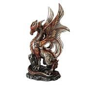 10 Inch Steampunk Inspired Mechanical Dragon Statue Figurine by PTC