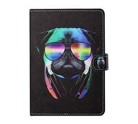 10 inch Tablet Housse - Housse Universelle en Cuir avec Support Folio Housse pour Fire HD 10, Google Nexus 9/10, iPad 2018, Galaxy Tab E 9.6 / Tab A 10.1, Sony Xperia Z / Z2 / Z3