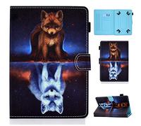 10 inch Tablet Housse - Housse Universelle en Cuir avec Support Folio Housse pour Fire HD 10, Google Nexus 9/10, iPad 2018, Galaxy Tab E 9.6 / Tab A 10.1, Sony Xperia Z / Z2 / Z3