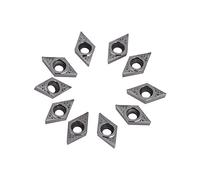 10 Inserts CNC Carbure DCGT070204 pour Tournage Matériaux Souples Lame Outil Usinage Précision