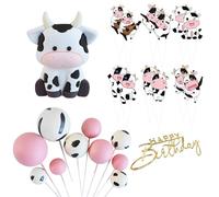 10 Inserts De Boule, 1 Insert De Vache Et 12 Petits Inserts, Décorations De Gâteaux Créatives, Fournitures De Fête d'anniversaire