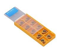 10 inserts de tournage en carbure, outils de coupe pour tour CNC avec revêtement jaune épais, inserts à faible résistance et haute ténacité pour le tournage de l’acier et du bois,