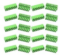 10 jeux de borniers à vis et prises pour montage sur circuit imprimé de 3,81 mm avec fiches traversantes, borniers à 7 broches 300 V 28-16 AWG pour appareils électroménagers et projets industriels