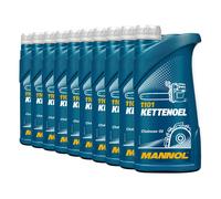 10 L 10x 1 Litre Mannol Huile de Chaîne Universel Minérale Tronçonneuse Scie