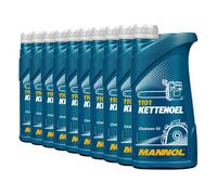 10 L 10x 1 Litre Mannol Huile de Chaîne Universel Minérale Tronçonneuse Scie