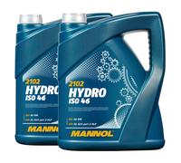10 L 2x 5 Litre Bidon MANNOL Hydro Iso Hlp 46 Central Huile Hydraulique din