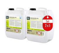 10 l Acide Acétique 60% (2 x 5 l) Produit technique - Fiable pour l'élimination des salissures tenaces